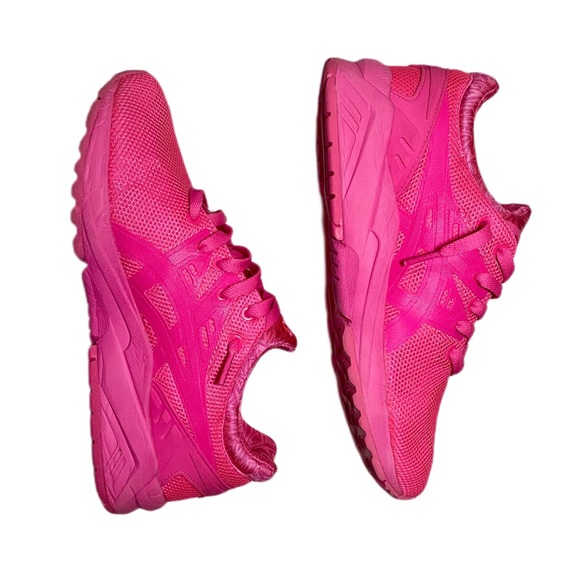 Asics Gel Kayano Running Shoes Neon Pink Trainers - Picture 3 of 8
